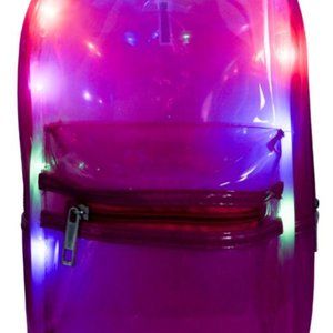 New LED Rave Ladies Cute Festival Pink Shoulder Party Backpack